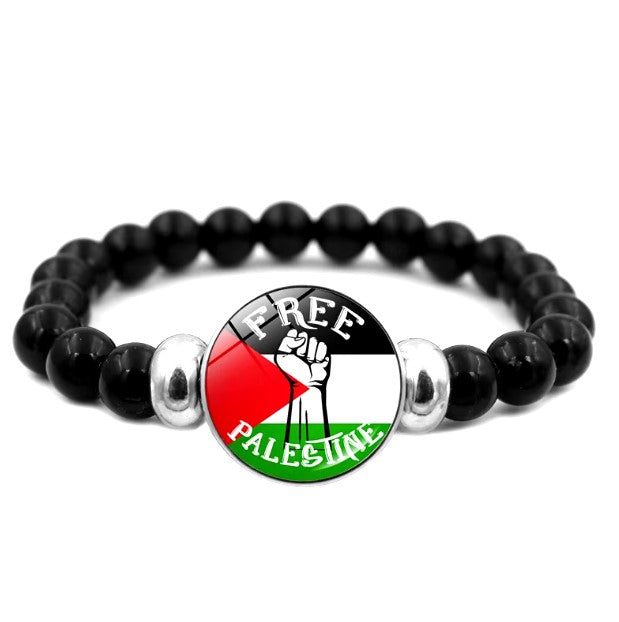 Free Palestine Beaded Bracelet