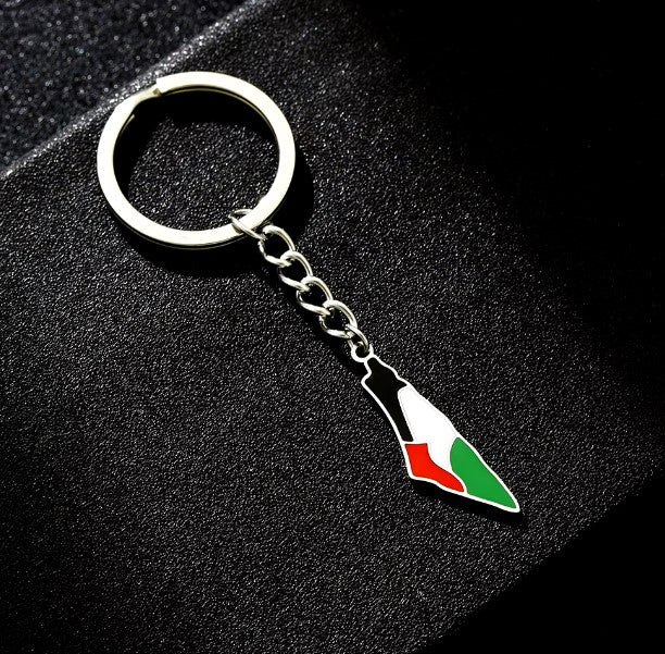 Palestinian Map Keychain